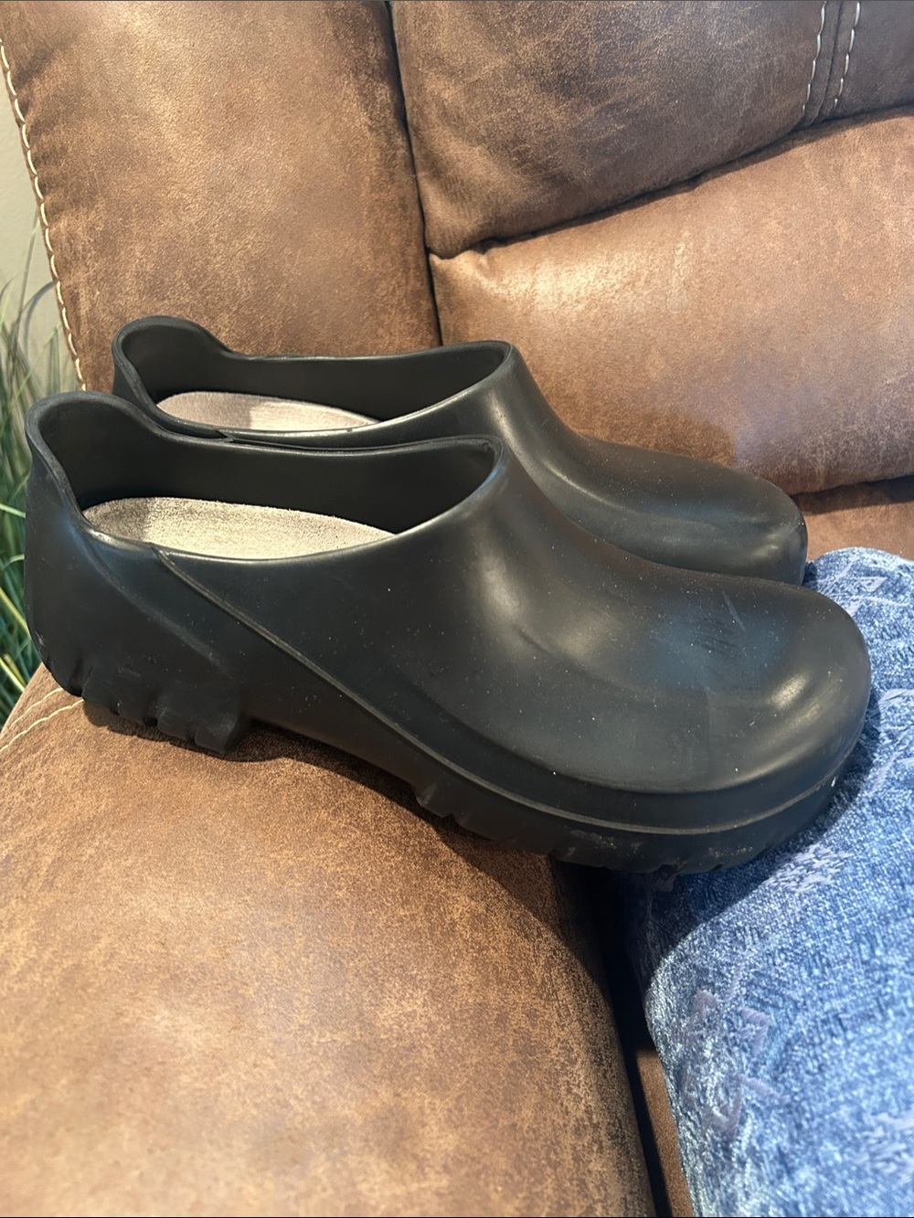 Birkenstock Black Slip-On Clog Mules